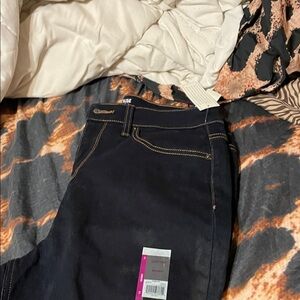 high rise jeans size 13 skinny dark denim